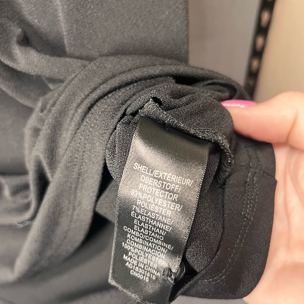 Adrianna Papell Black Puff Sleeve Blouse - Picture 4 of 5
